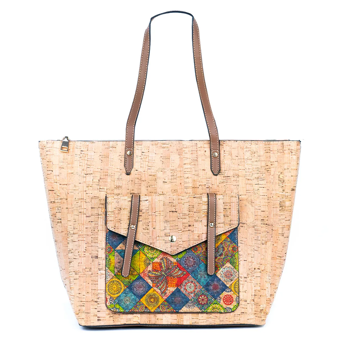 Sustainable Style Statement: Printed Cork Tote Bag (6 Unique Designs) BAG-2333