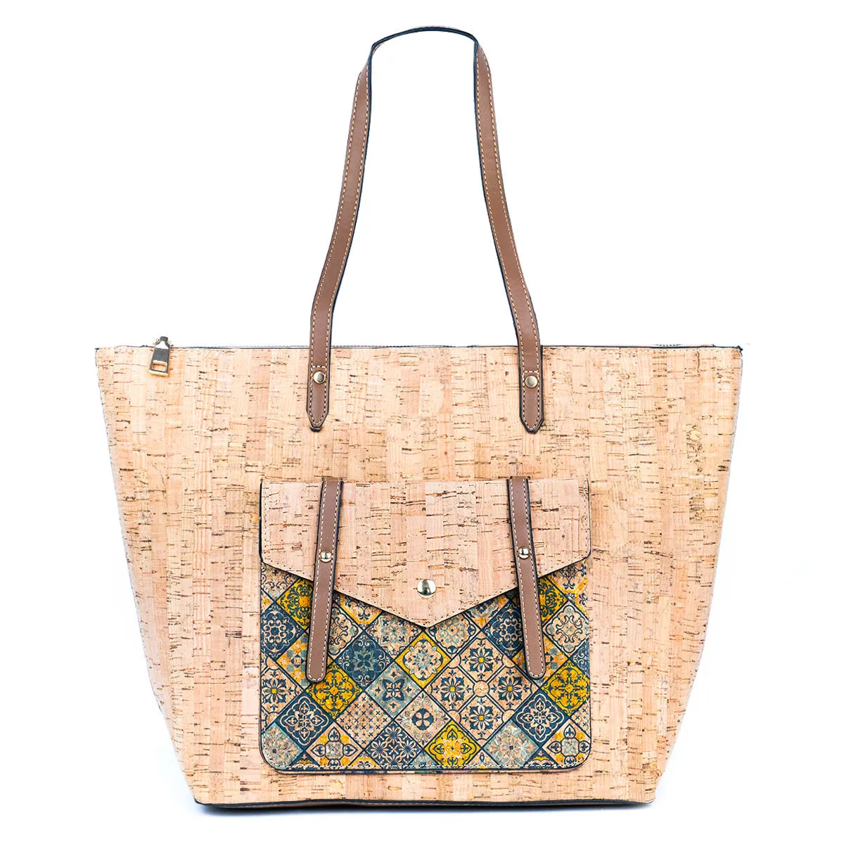 Sustainable Style Statement: Printed Cork Tote Bag (6 Unique Designs) BAG-2333