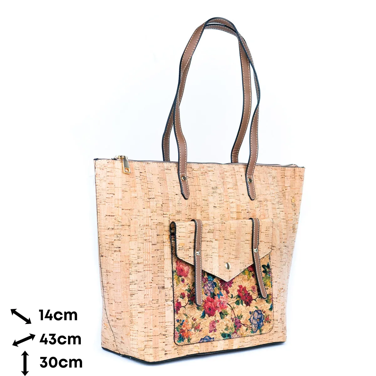 Sustainable Style Statement: Printed Cork Tote Bag (6 Unique Designs) BAG-2333