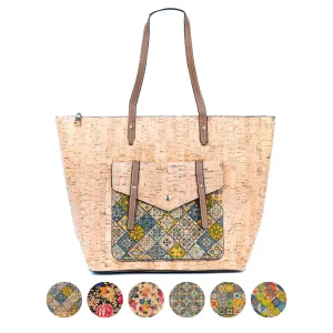 Sustainable Style Statement: Printed Cork Tote Bag (6 Unique Designs) BAG-2333