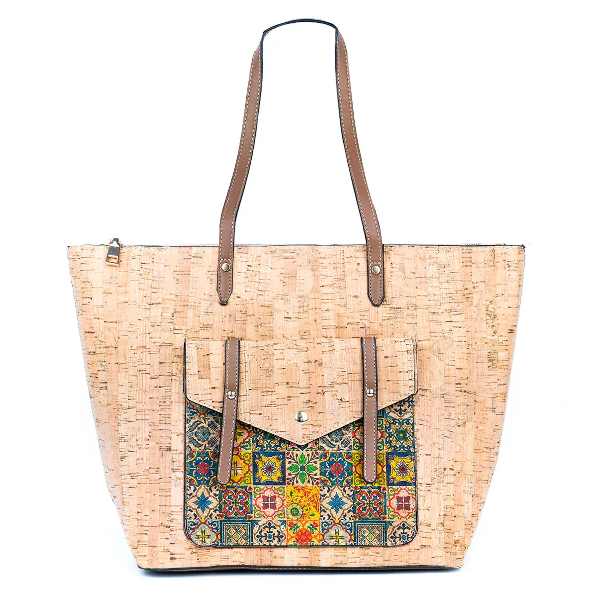 Sustainable Style Statement: Printed Cork Tote Bag (6 Unique Designs) BAG-2333