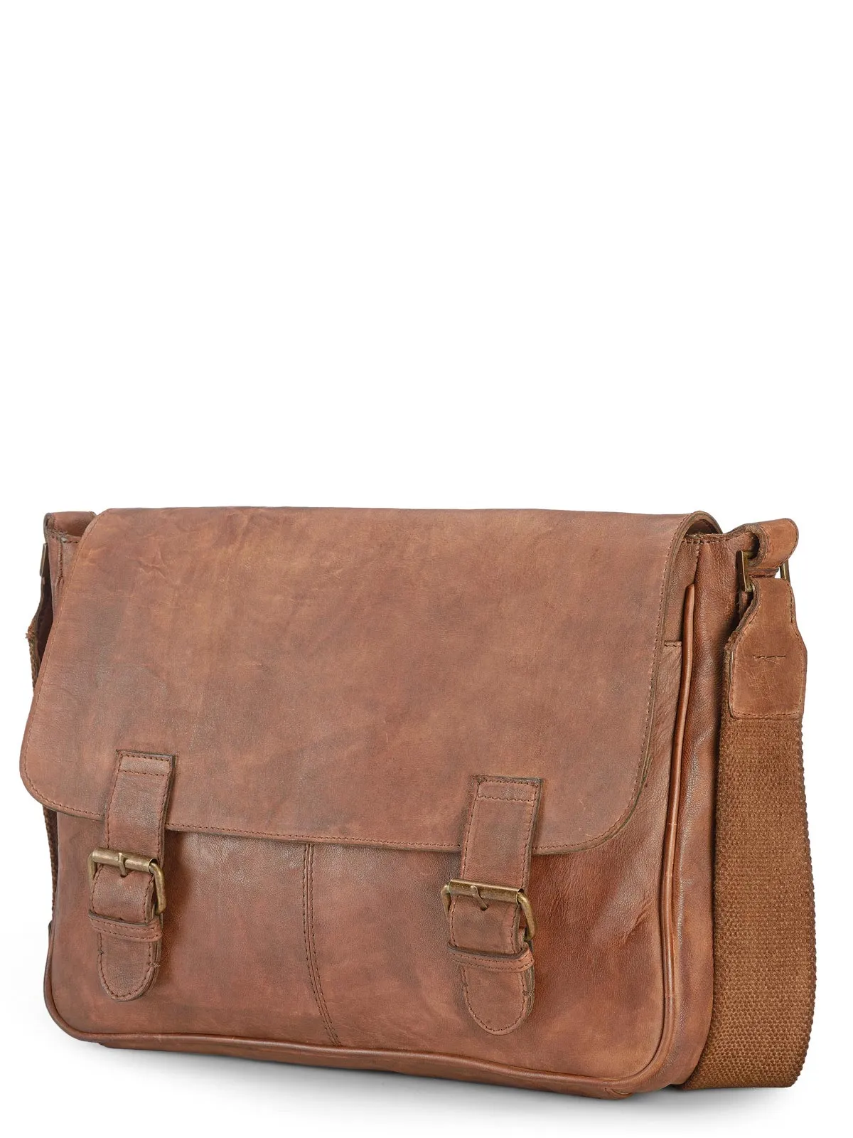 Teakwood Genuine Leather Messenger Bag