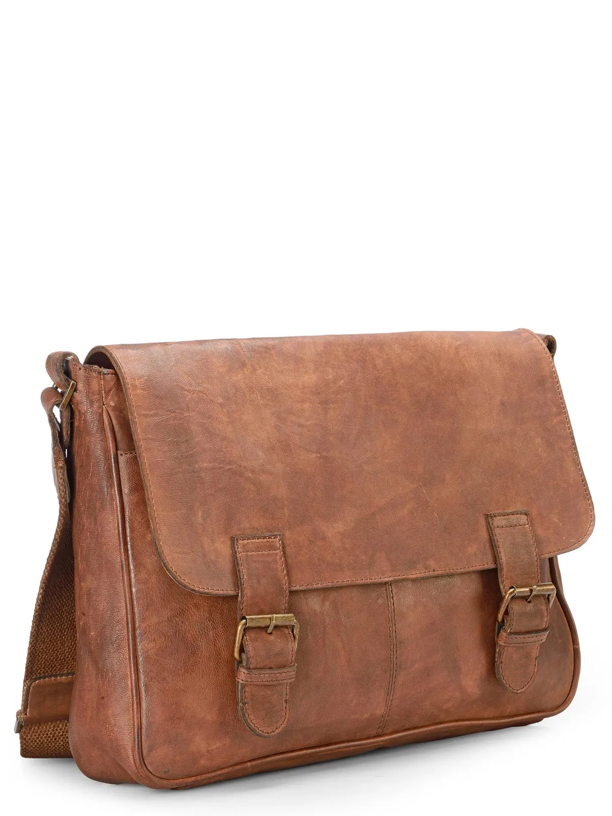 Teakwood Genuine Leather Messenger Bag