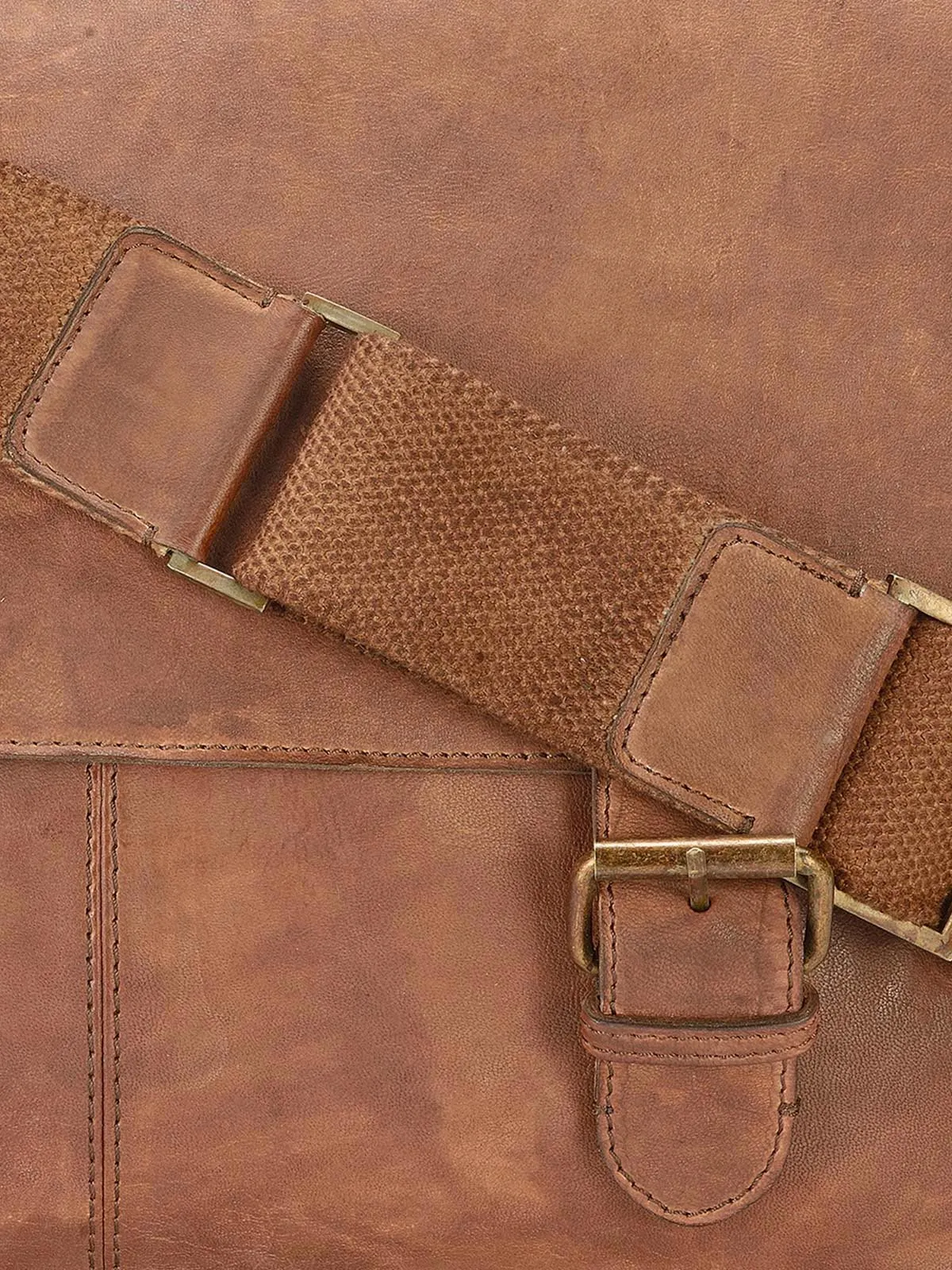 Teakwood Genuine Leather Messenger Bag