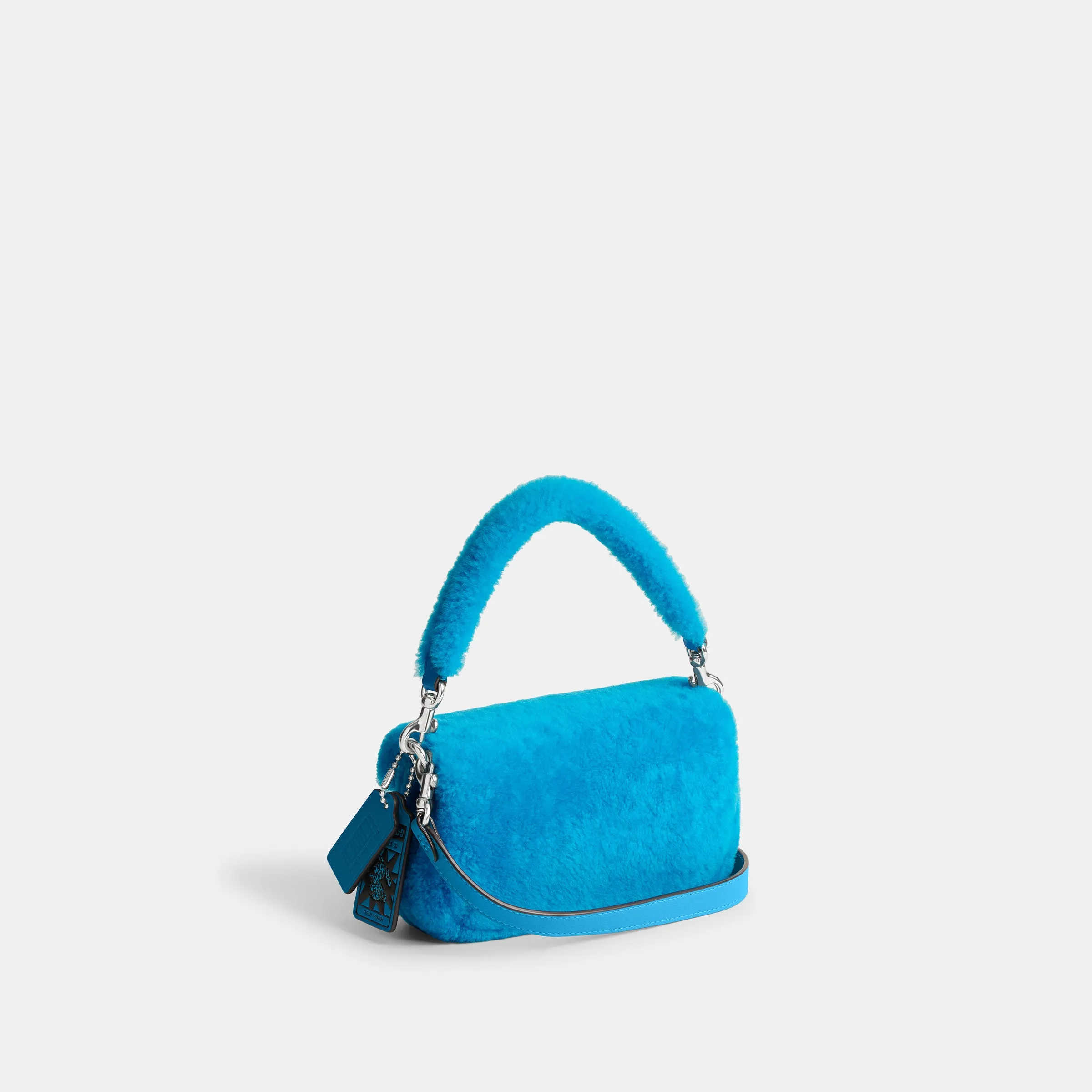 The Lil Nas X Drop Tabby Shoulder Bag 18 In Shearling