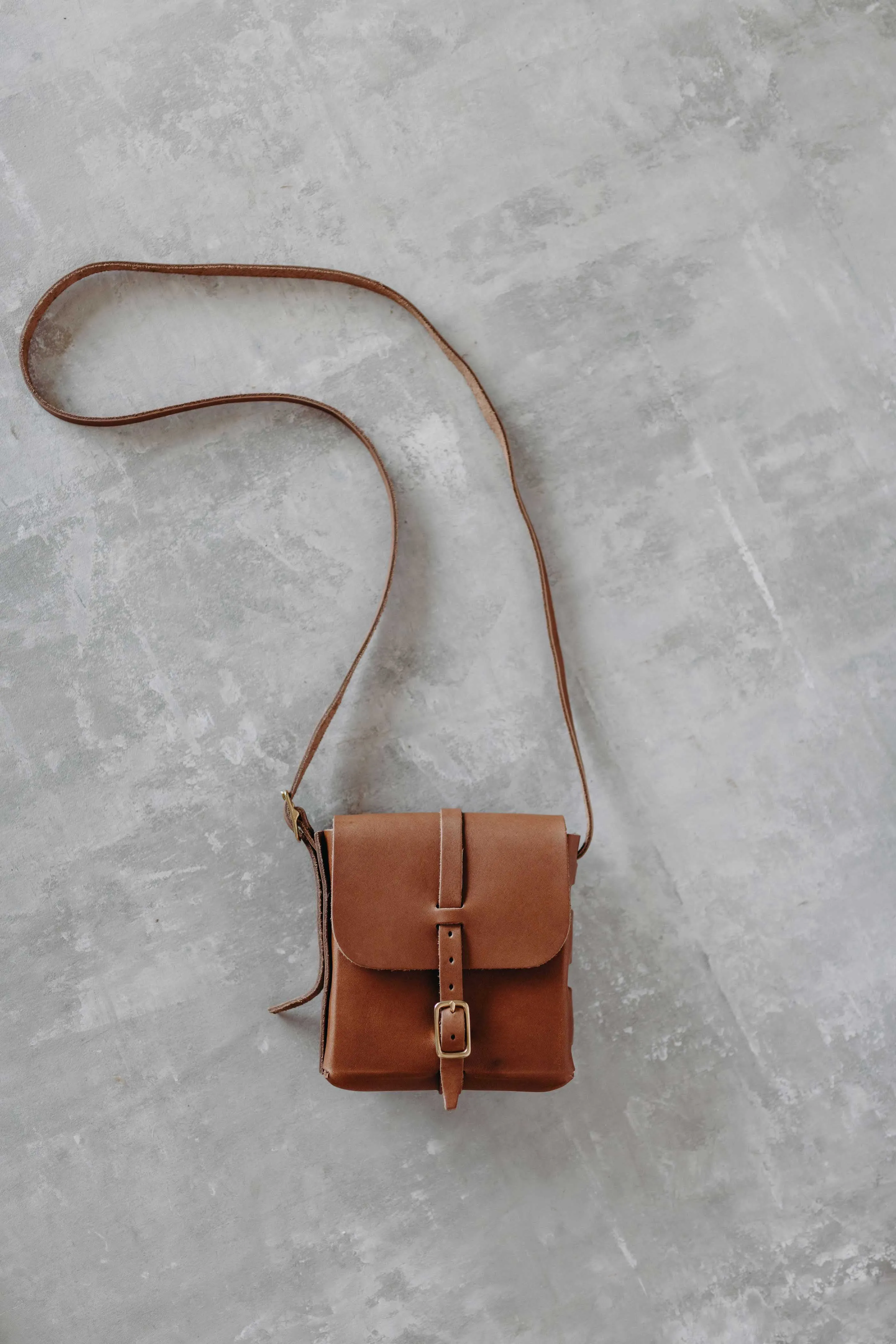 The Petite Satchel in Toffee