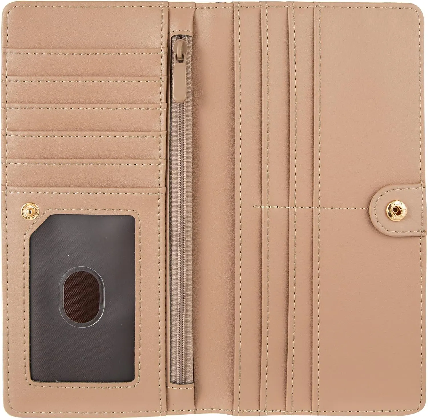 Ultra Slim Thin Leather Women Wallet Rfid Blocking Credit Card Holder Bifold Clutch (Cute puppy)
