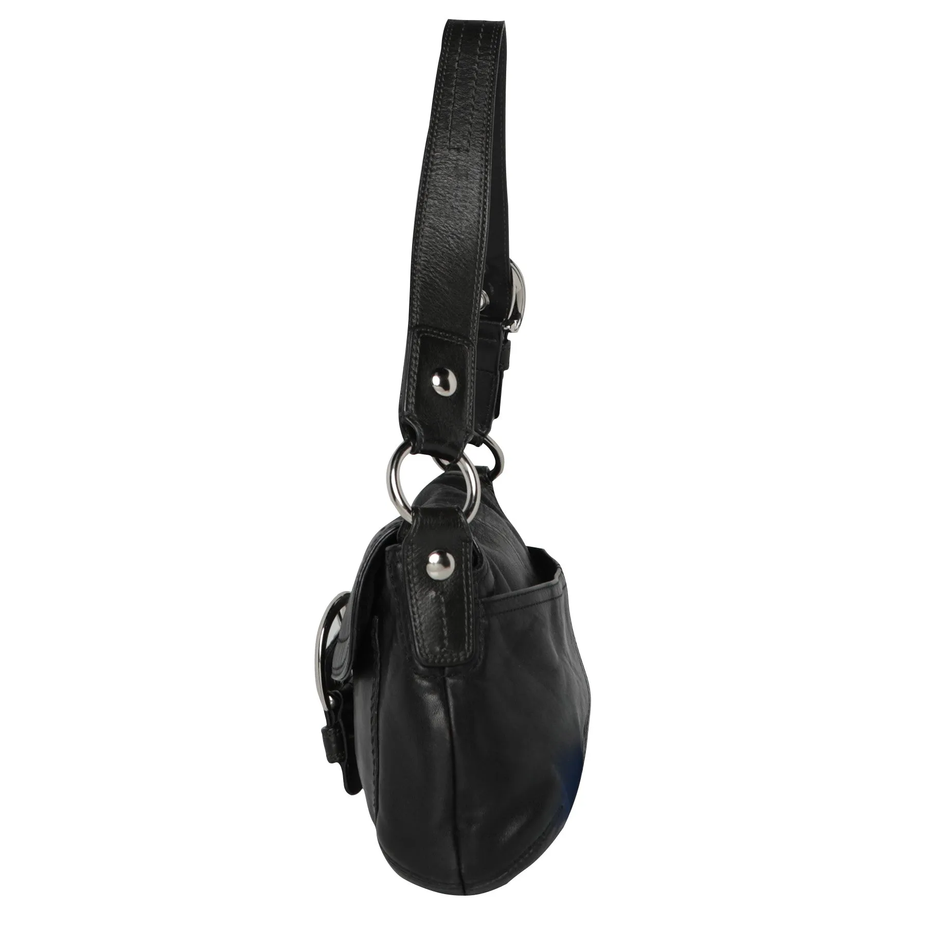 Vintage Y2K Coach Leather Maxi Shoulder Bag
