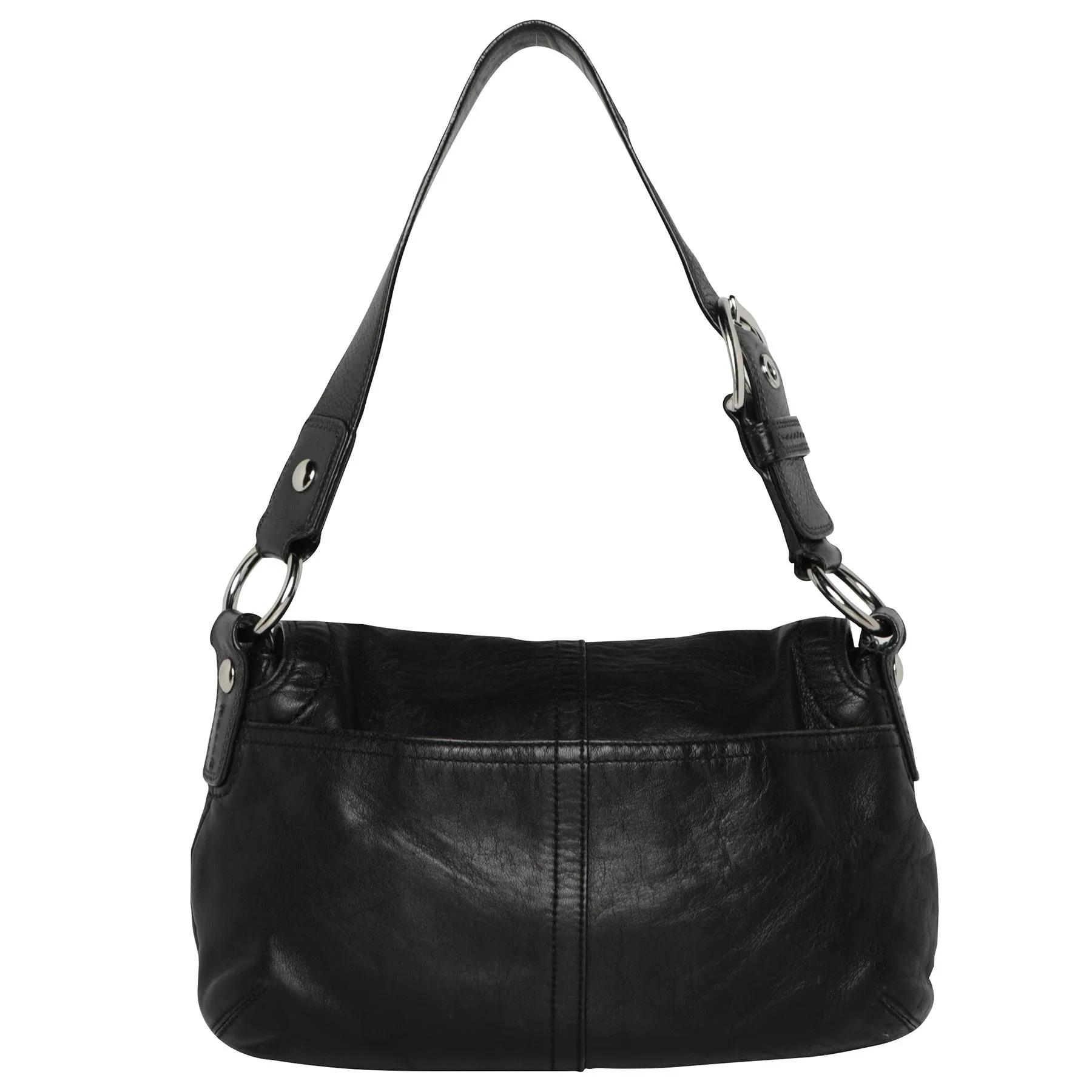 Vintage Y2K Coach Leather Maxi Shoulder Bag
